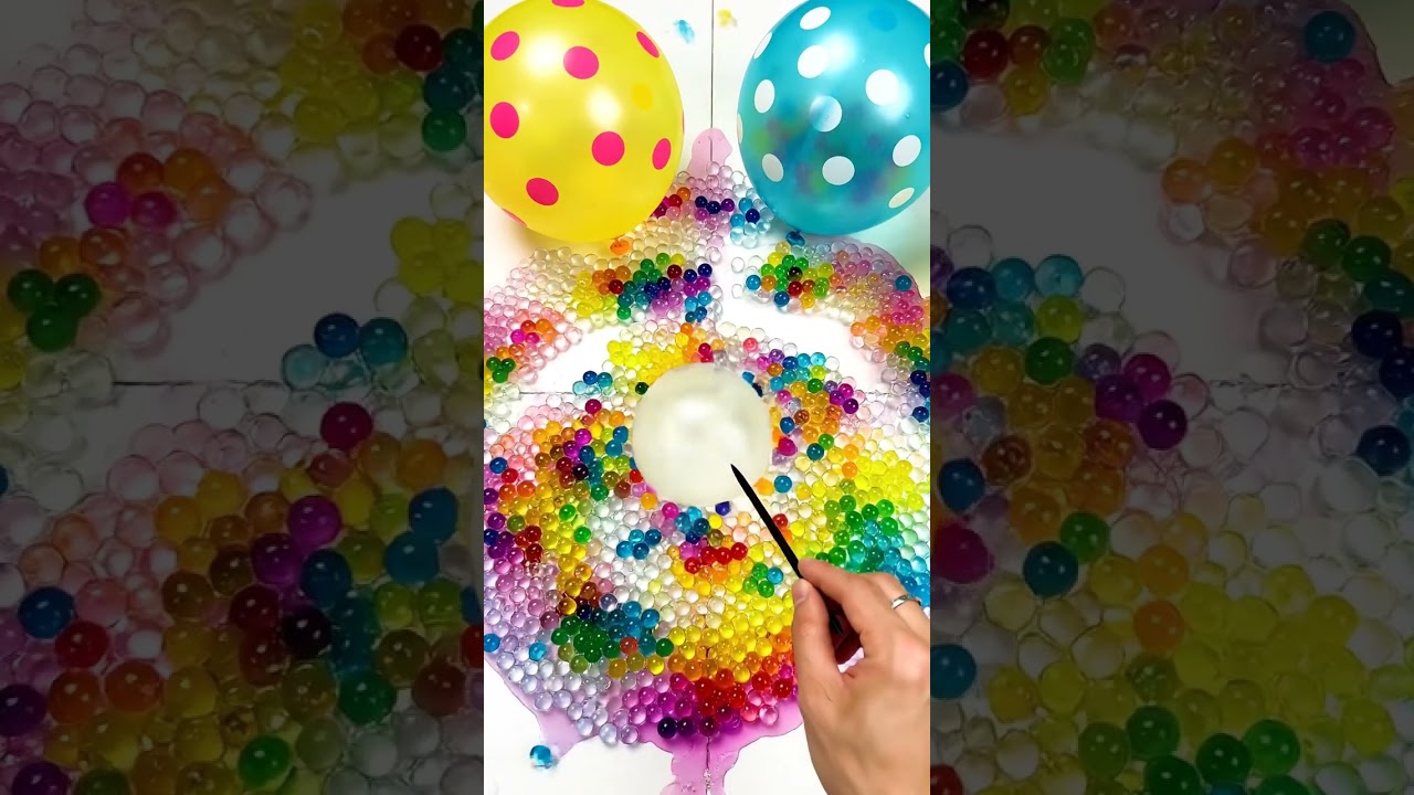 Satisfying ASMR Water Balloon Orbeez Popping 💧&rdquo; #balloon #poppballons #waterballoon
