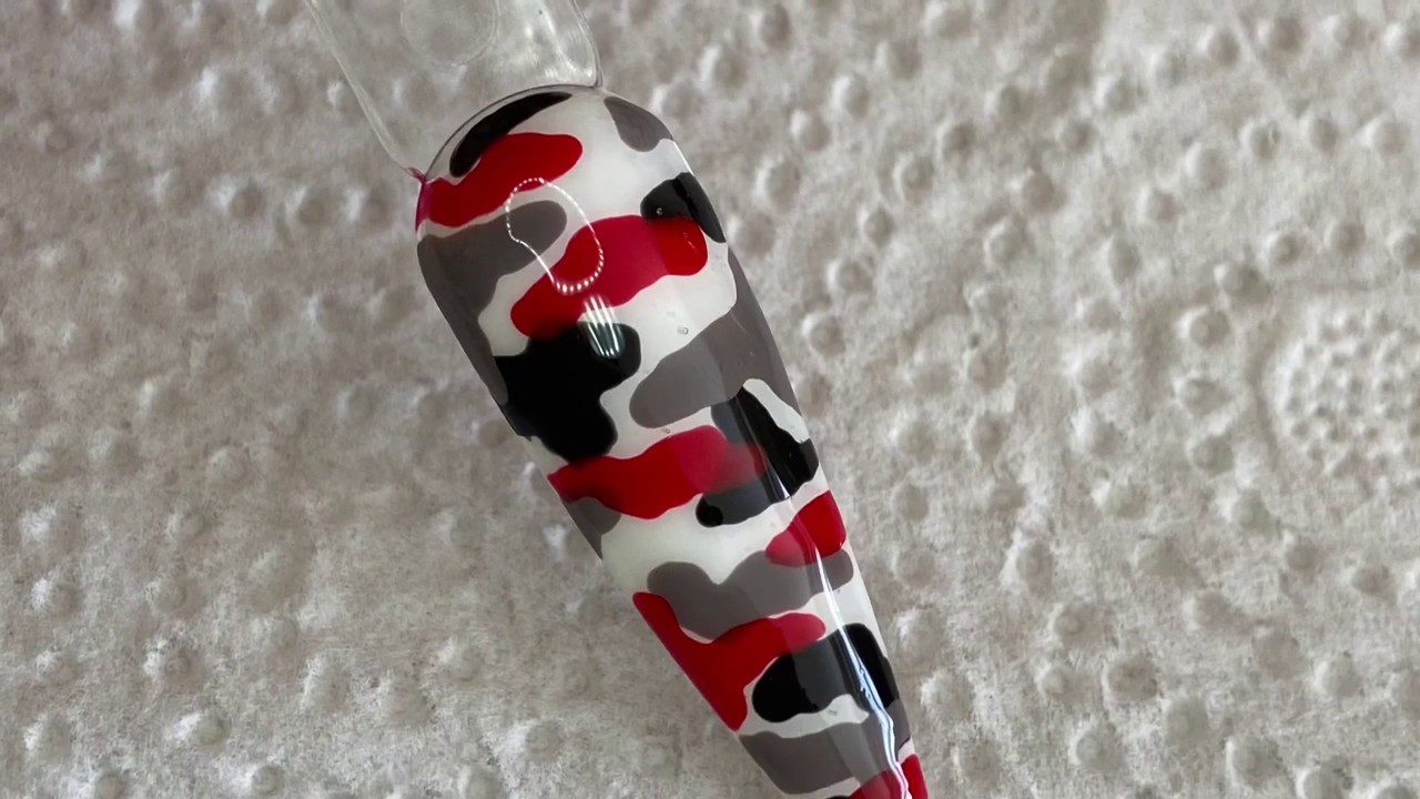 EASY camo print nails!