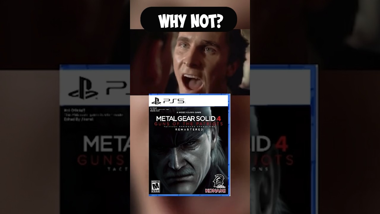Why Not MGS 4? Just do it!  #metalgearsolid #metalgear