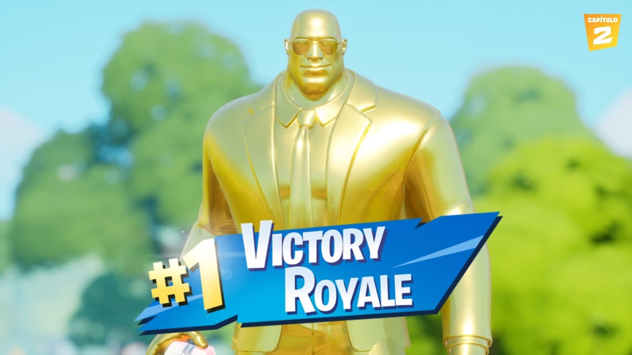 Victoria con la skin BRUTUS DORADO Fortnite 2