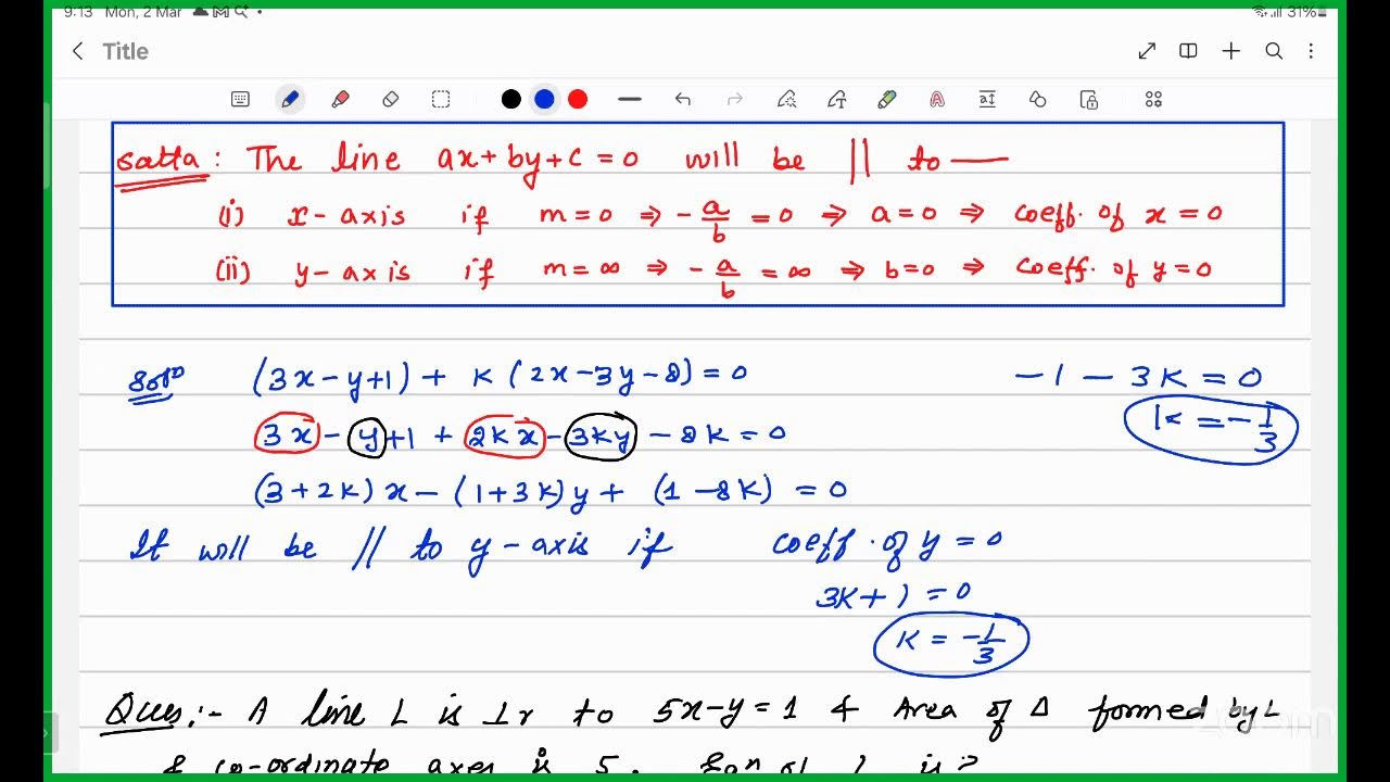NDA online lecture  straight line