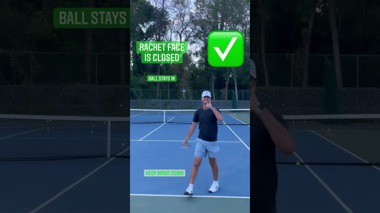 Racket Face: Keep Ball In  #tennis #tennistips #tennislessons #tennisdrills  #tennisplayer