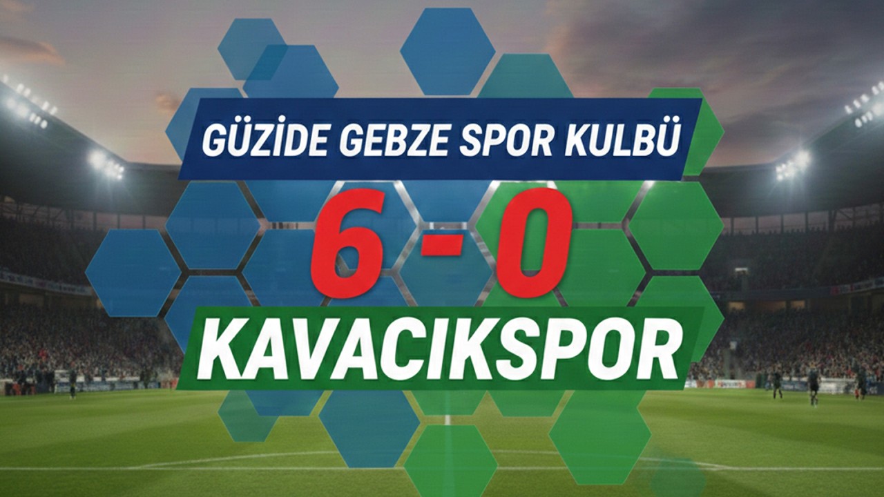 Güzide Gebze Spor Kulübü U-14 6-0 Kavacıkspor U-14