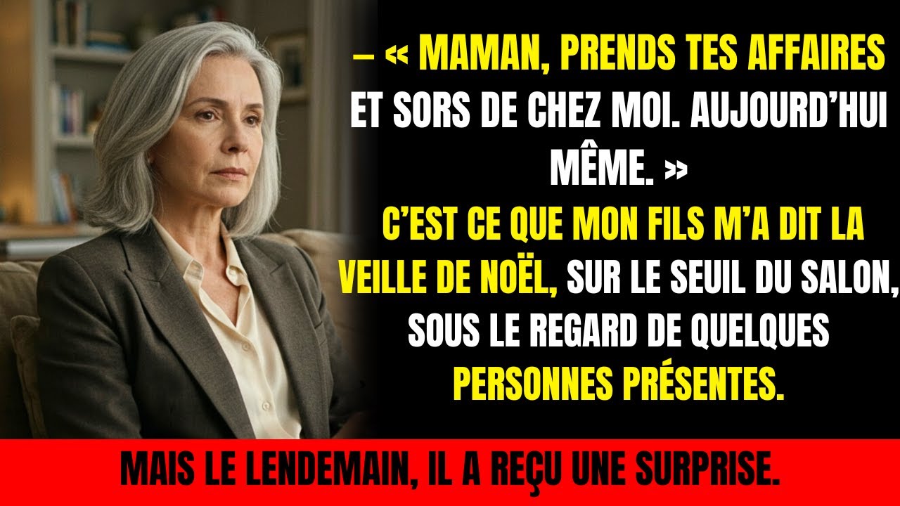 Mon fils m’a mise à la porte la veille de Noël… le lendemain, il a eu une surprise inattendue