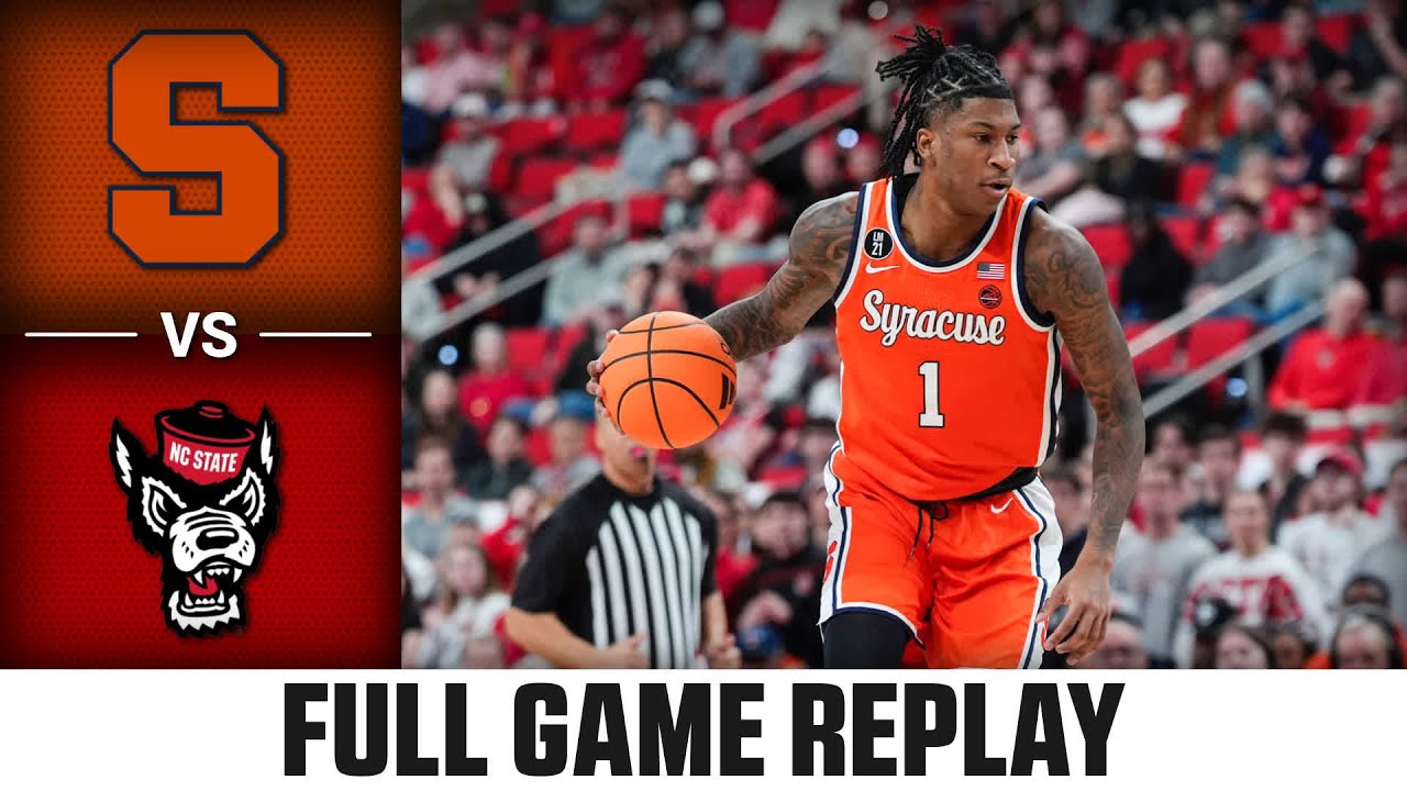 Syracuse vs. NC State Full Game Replay | 2025-26 ACC Men's Basketball