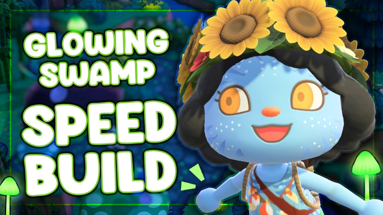 AVATAR Inspired Speed Build | GLOWING SWAMP | Animal Crossing New Horizons