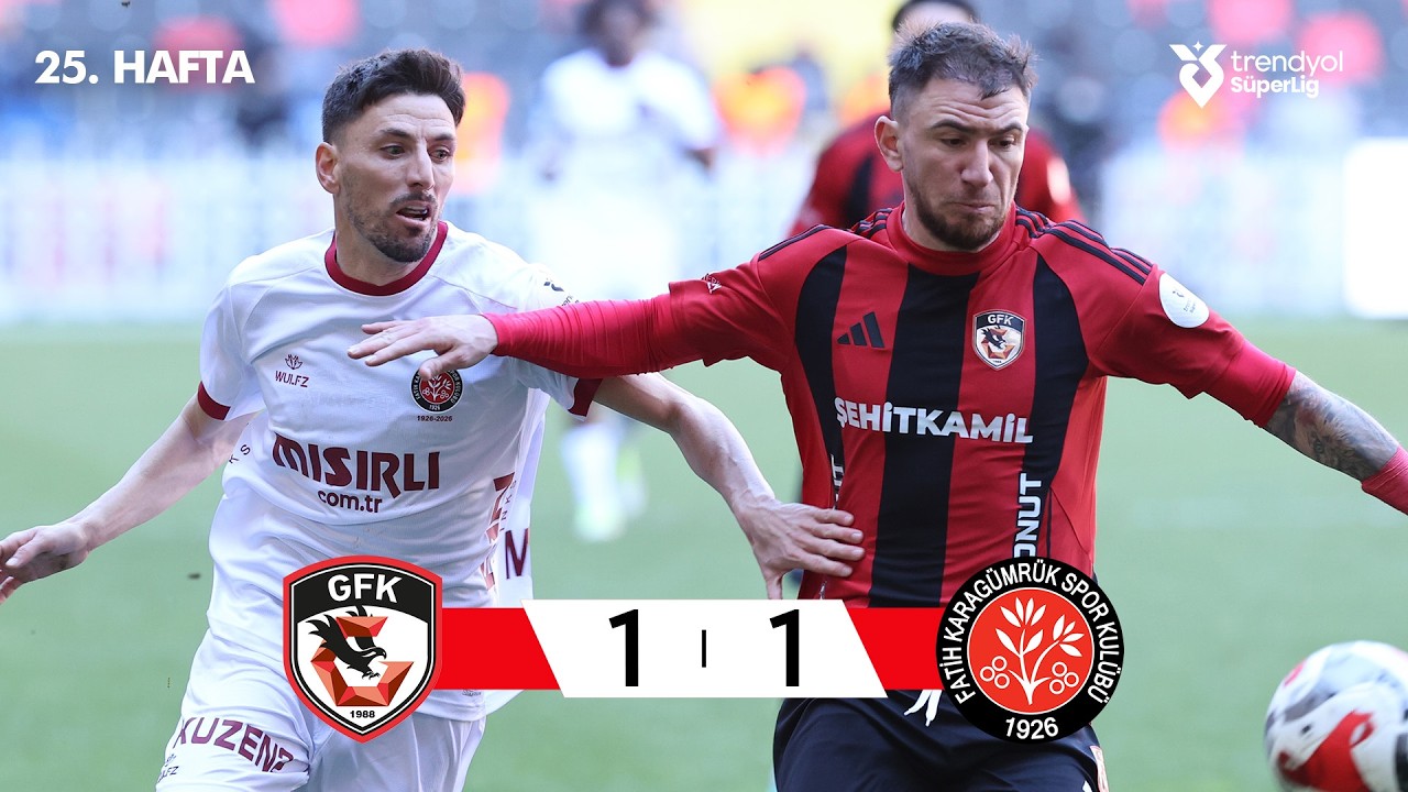 Gaziantep FK (1-1) Fatih Karagümrük - Highlights/Özet | Trendyol Süper Lig - 2025/26
