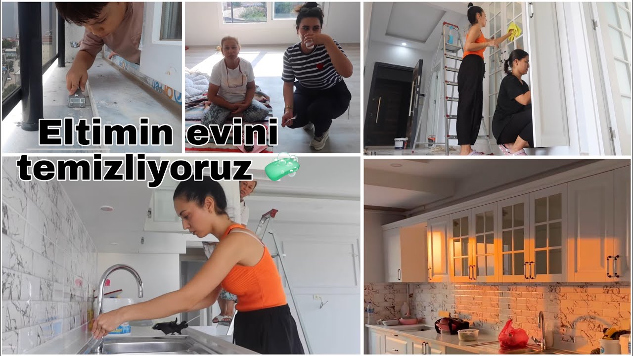 ELTİMİN EVİNİ TEMİZLİYORUZ GÜN 1 - BOŞ EV TURU - ELTİCİM TATLI GETİRDİ - TEMU KARGOMU AÇTIM