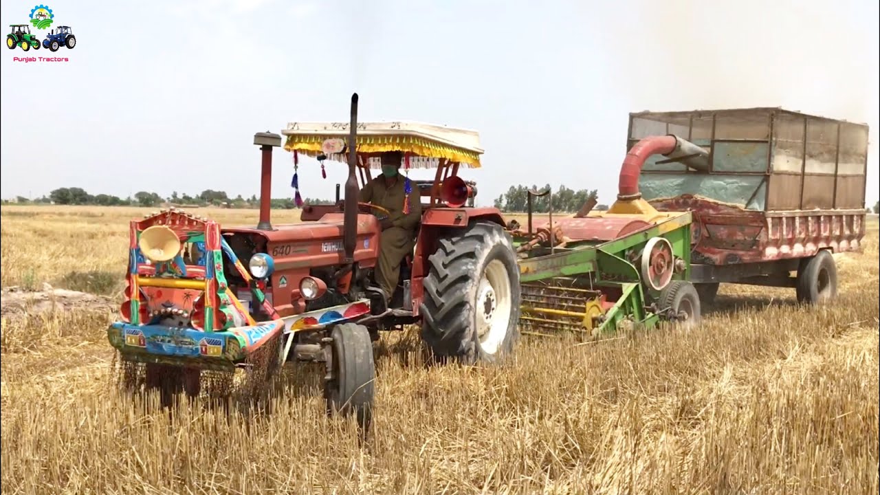Fiat 640 | Wheat Straw Chopper | PTO Power of Fiat Tractor | Punjab Tractors