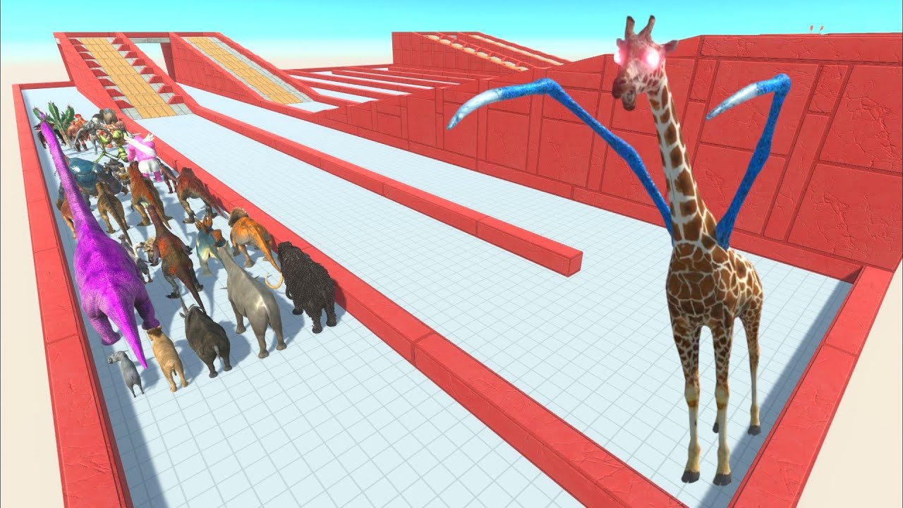 ESCAPE FROM ALIEN GIRAFFE - Animal Revolt Battle Simulator