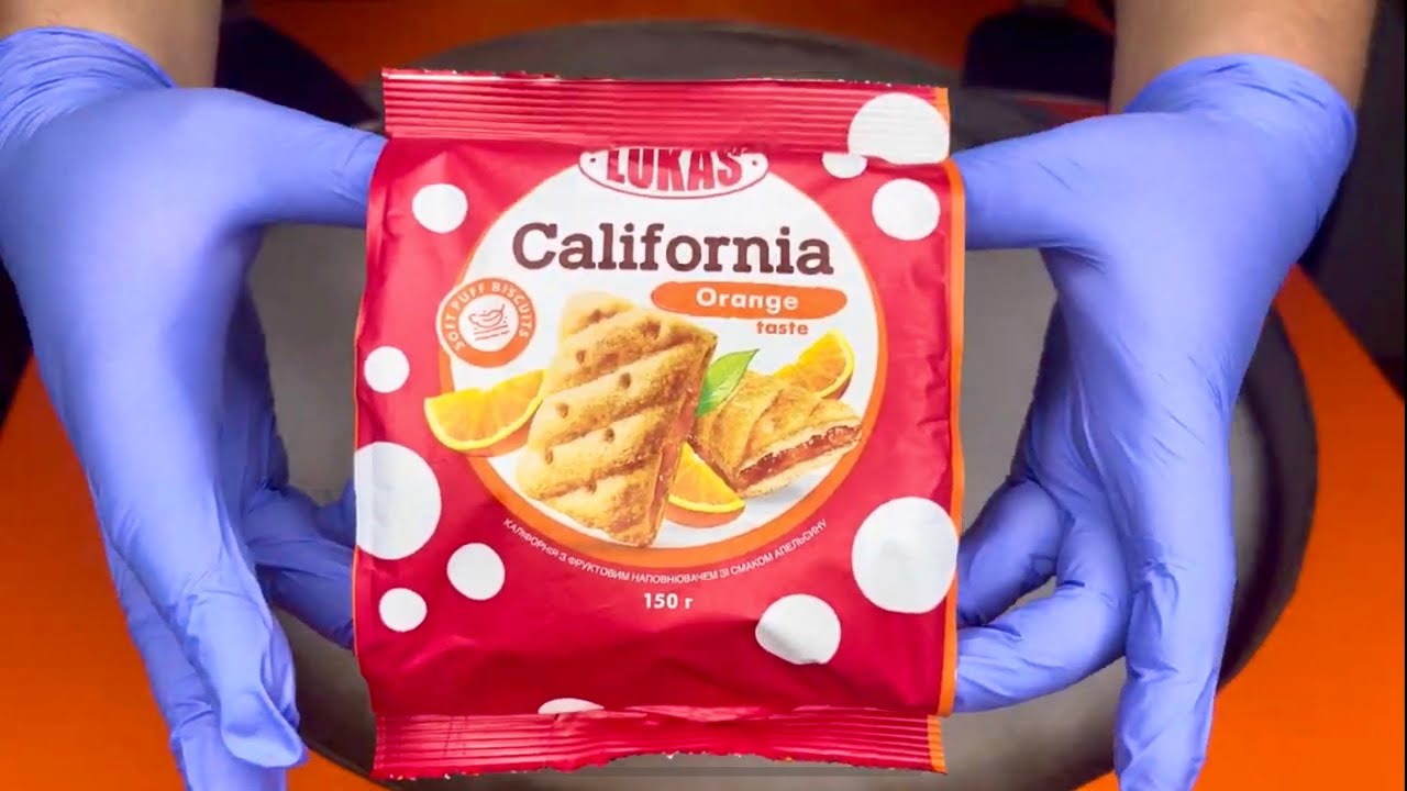 Lukas California Orange Cream Ice Rolls #ASMR #usa