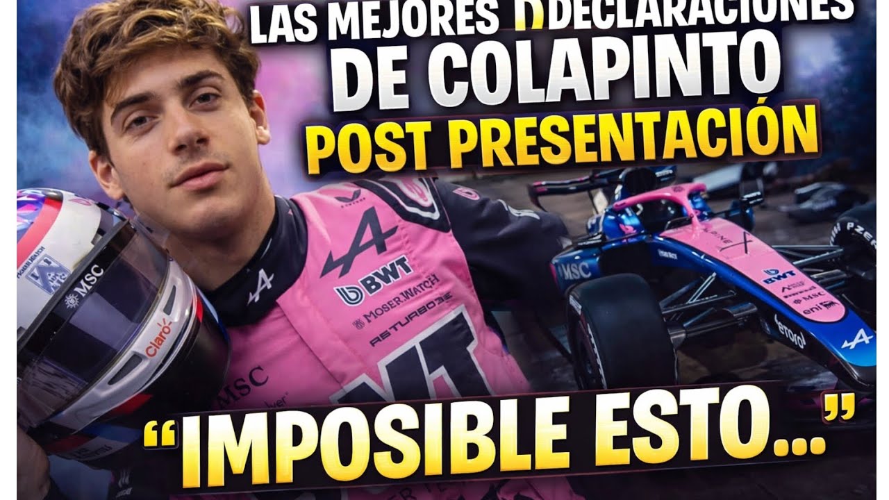  Las declaraciones de COLAPINTO post presentacion del auto A526