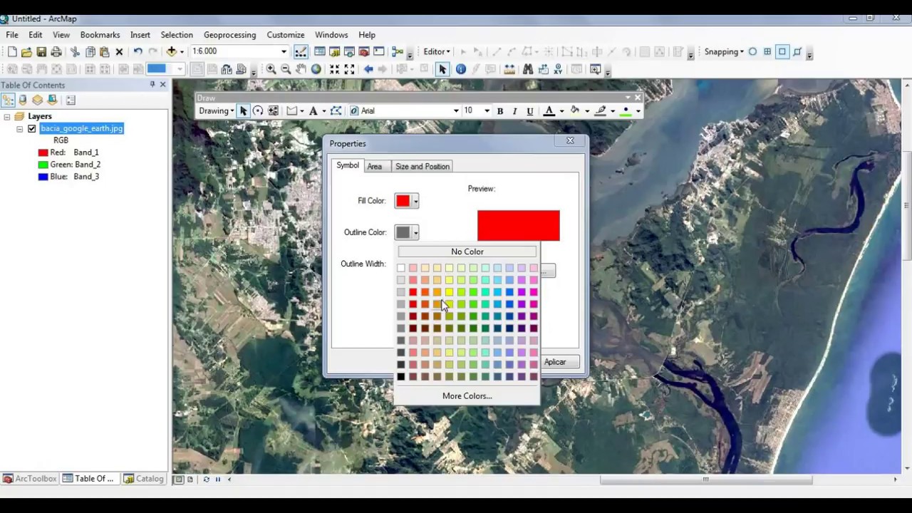 Como Delimitar uma Área de Estudo no ArcGIS