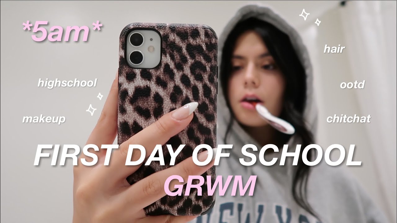 ПЕРВЫЙ ДЕНЬ ШКОЛЫ GRWM *предпоследний год обучения* 🕒