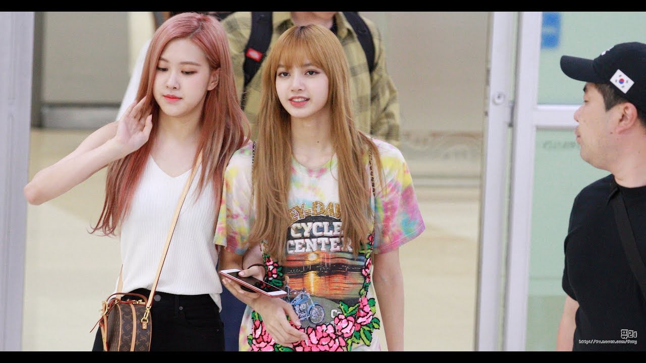 180726 블랙핑크(BLACKPINK) 리사 지수 (김포공항 입국)