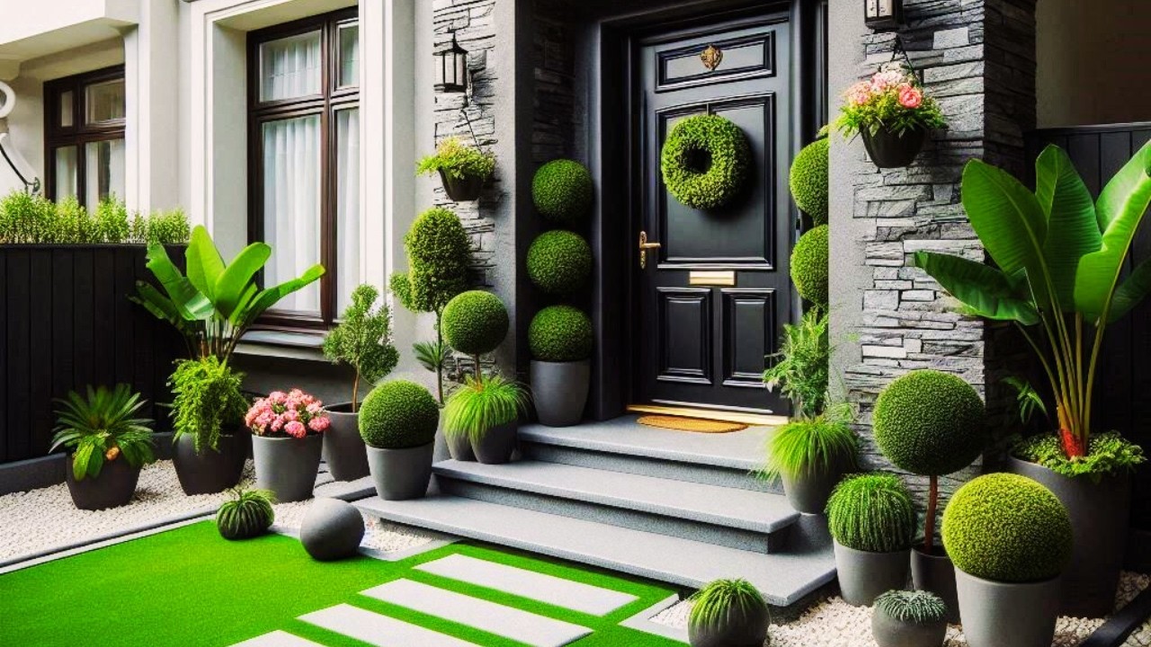 Best Plant Ideas for Your Front Door Entrance ✨| Easy Home Decors 🏡