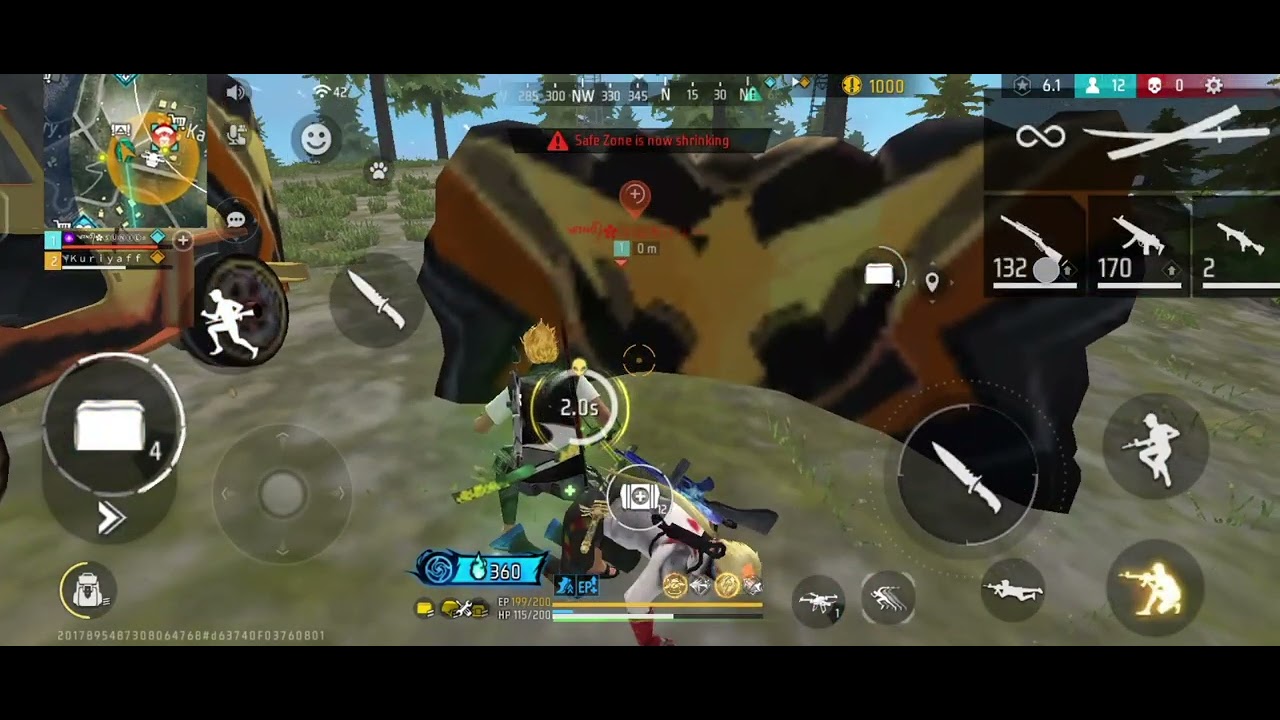 Kuriya gaming Day 12 #freefire #viral #garenafreefire 