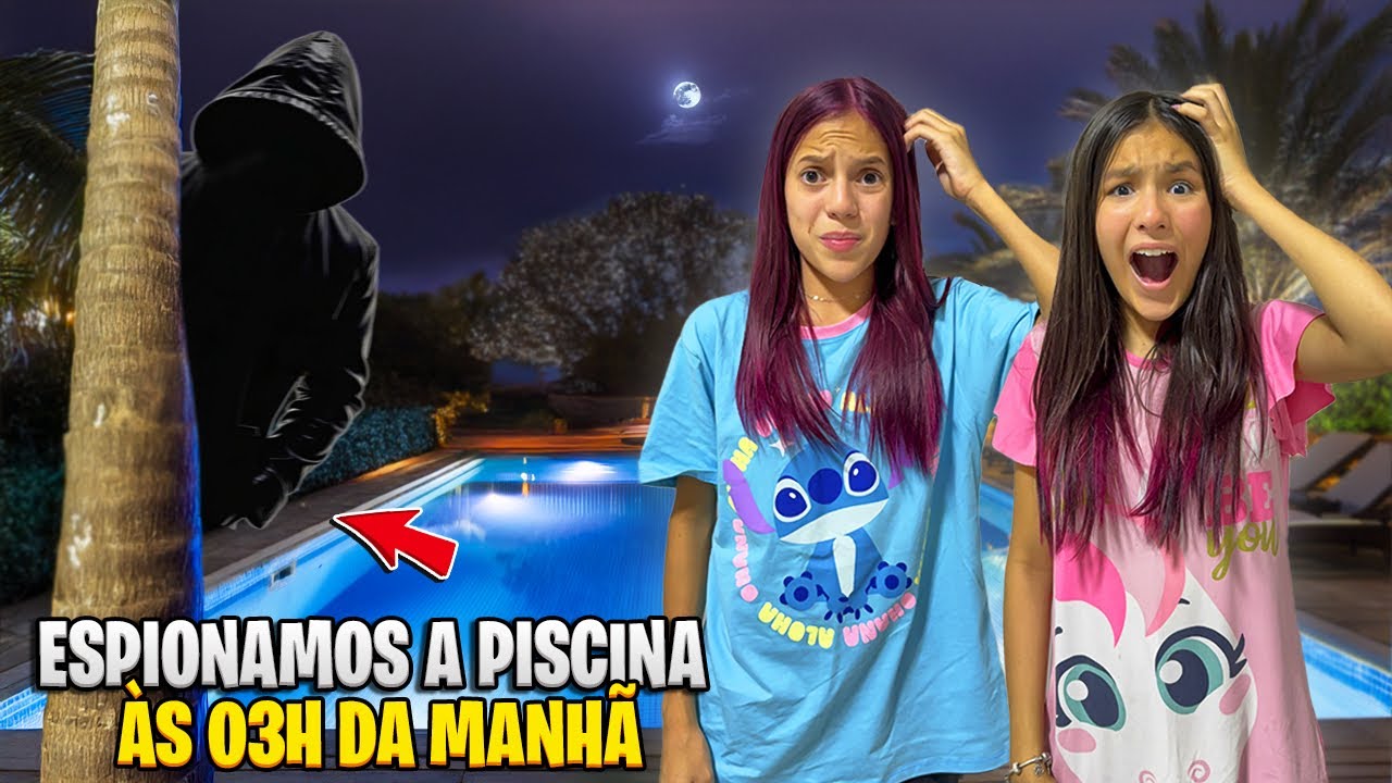 FORMOS ESPIONADAS NA PISCINA DO HOTEL AS 3 HORAS DA MANHÃ