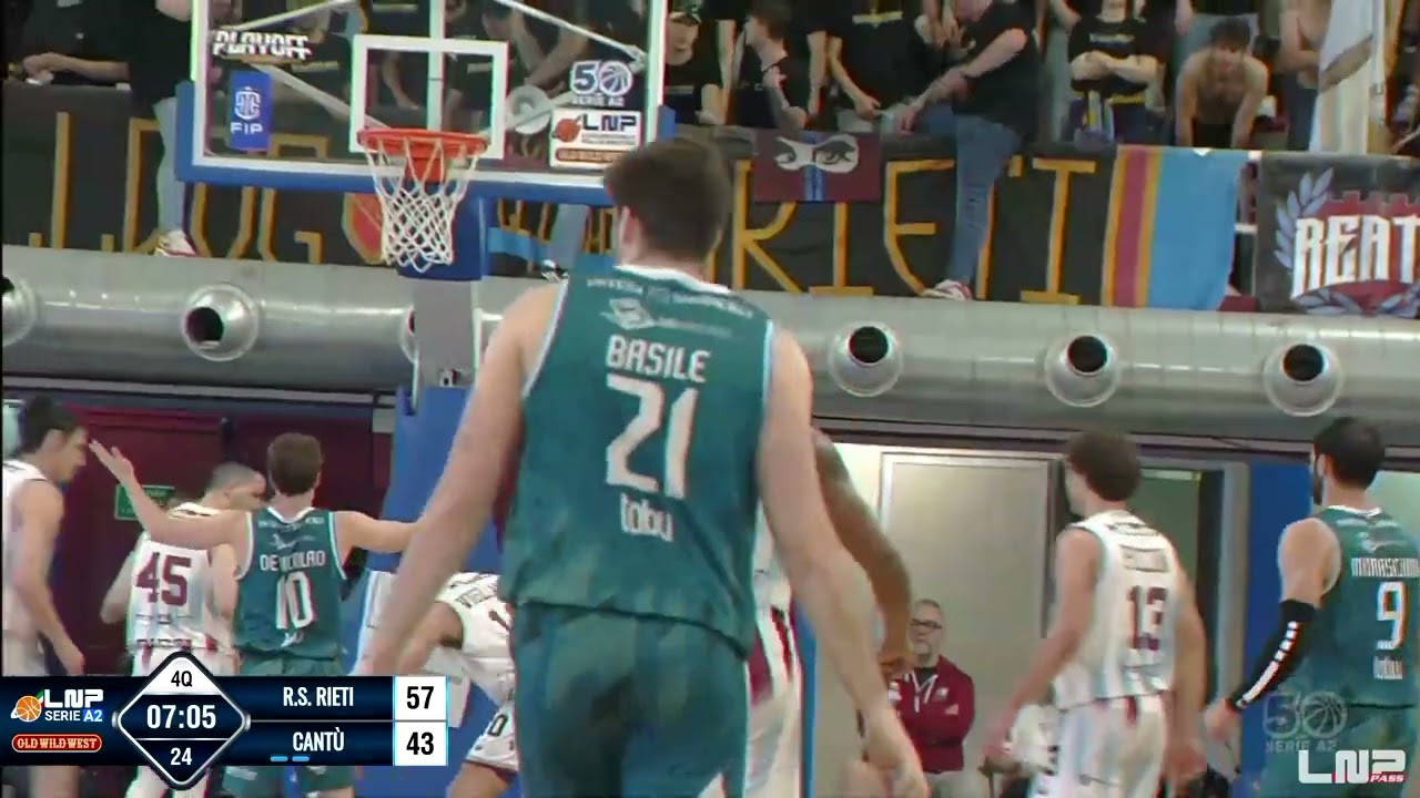 Semifinale Gara 3: Real Sebastiani Rieti - Acqua S.Bernardo Cantù 77-84