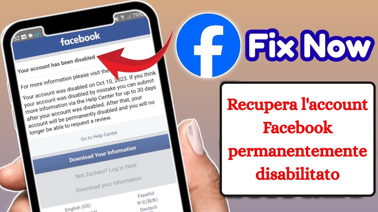 Come recuperare un account Facebook permanentemente disabilitato (2025)