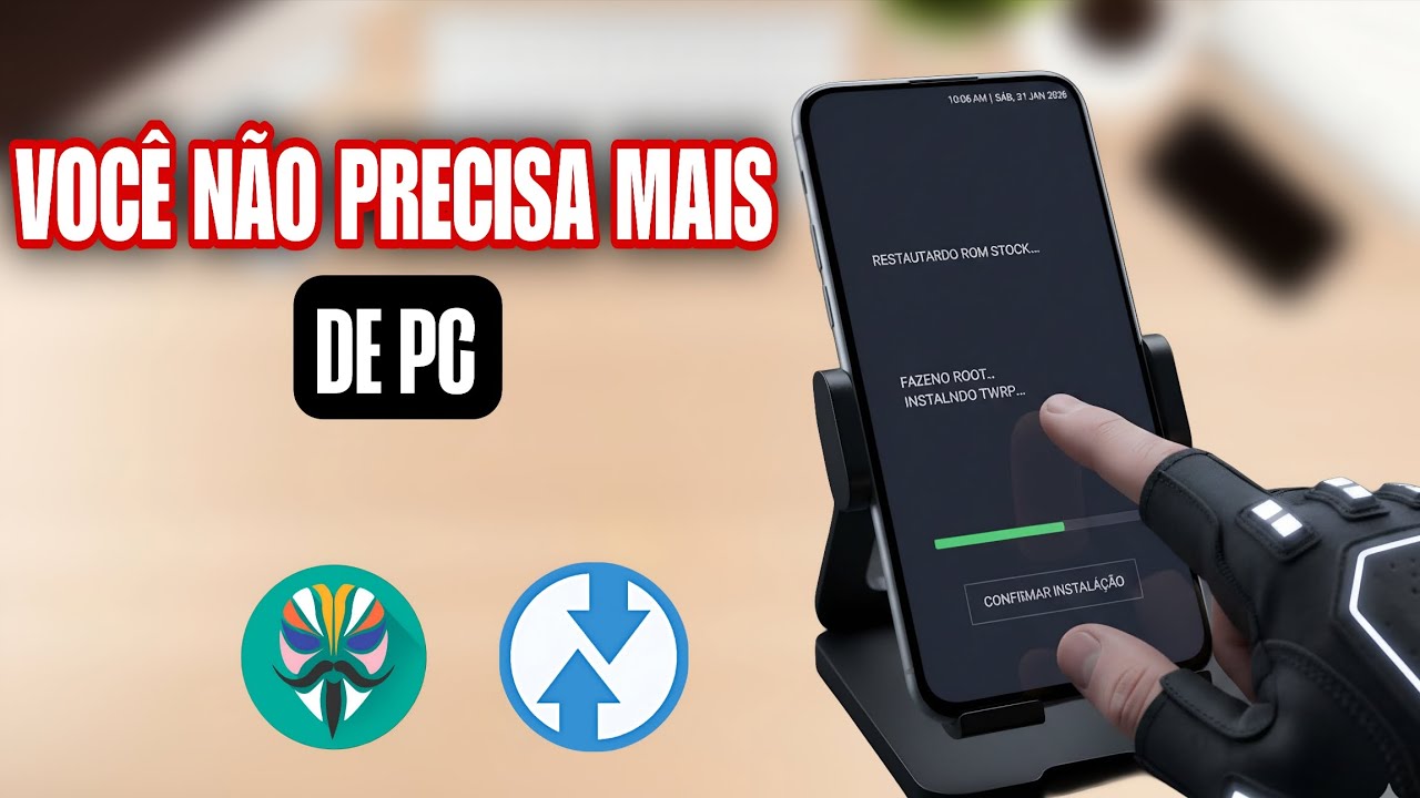 😱 ADEUS PC! Como Instalar ROM Stock, TWRP e Root usando apenas o CELULAR!