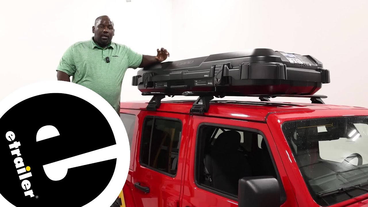 etrailer | A Closer Look at the Inno Gear Case 720 Rooftop Cargo Box on a 2024 Jeep Wrangler 4xe