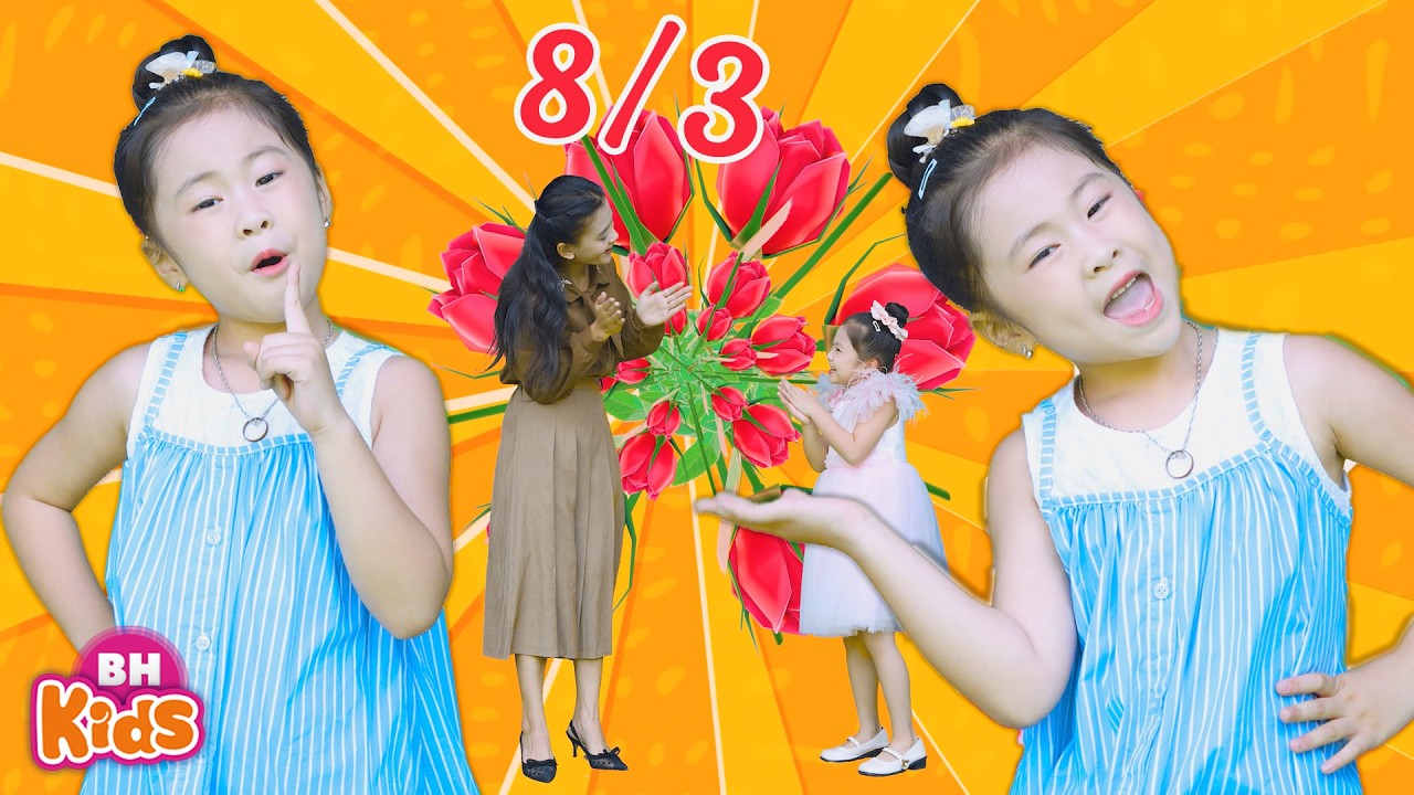 Bé hát tặng mẹ và cô giáo - Nhạc Thiếu Nhi Vui Nhộn Hay Nhất Cho Bé Mầm Non Ngày 8/3