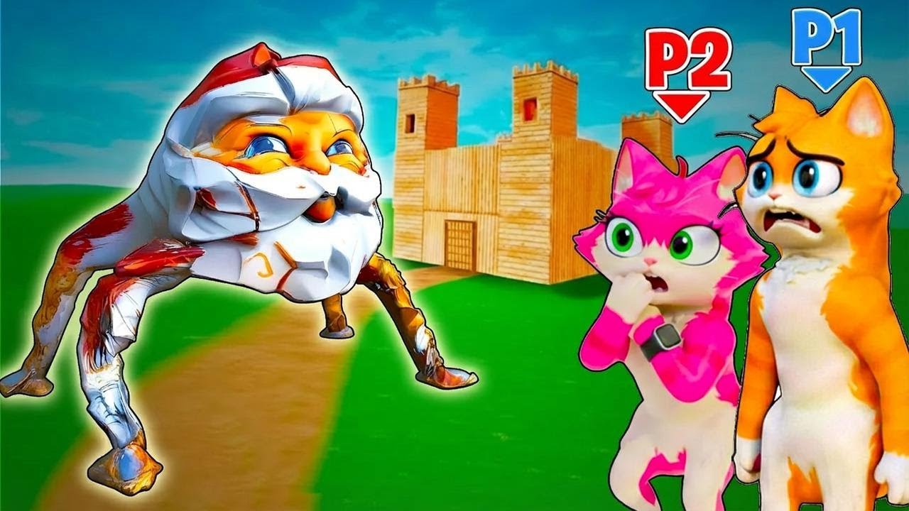 Eu Sou um Gato MULTIPLAYER: Será que o GOO GOO GAGA consegue destruir nosso bunker?