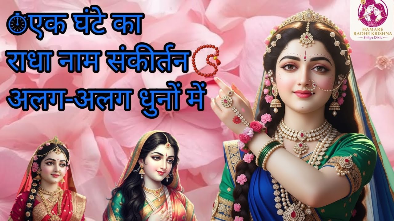 🌸🕕 एक घंटे तक अलग-अलग धुनों में राधा नाम संकीर्तन📿 🌸#hamareradhekrishna #shilpadixit 