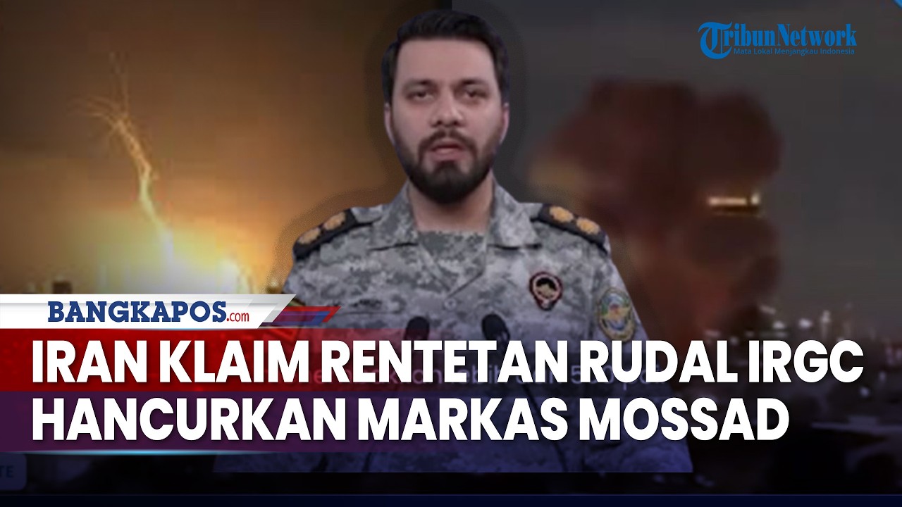 Rentetan Rudal IRGC Hancurkan Gedung Markas Mossad di Tel Aviv Israel