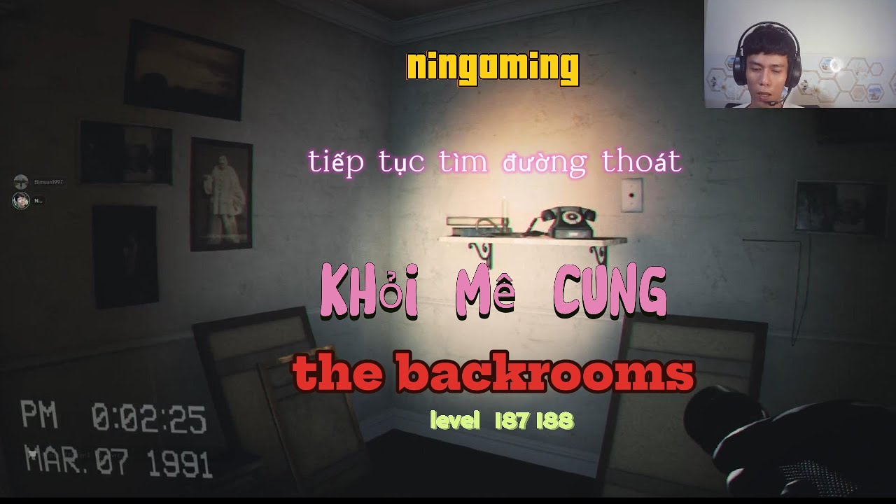 the backrooms level 187 188 khám phá mê cung #ningaming