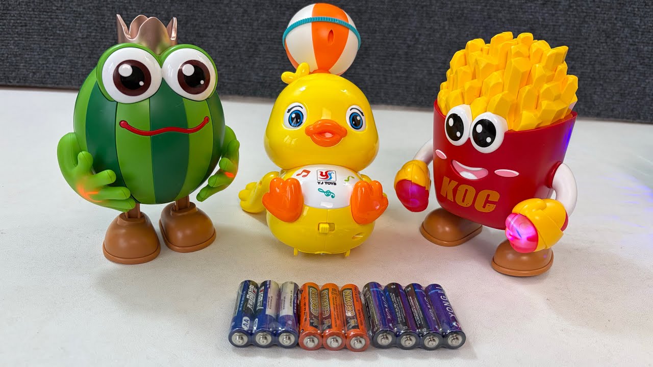 (ASMR unboxing)Electric singing and dancing watermelon/french fry person/yellow duck/RC shark toycar