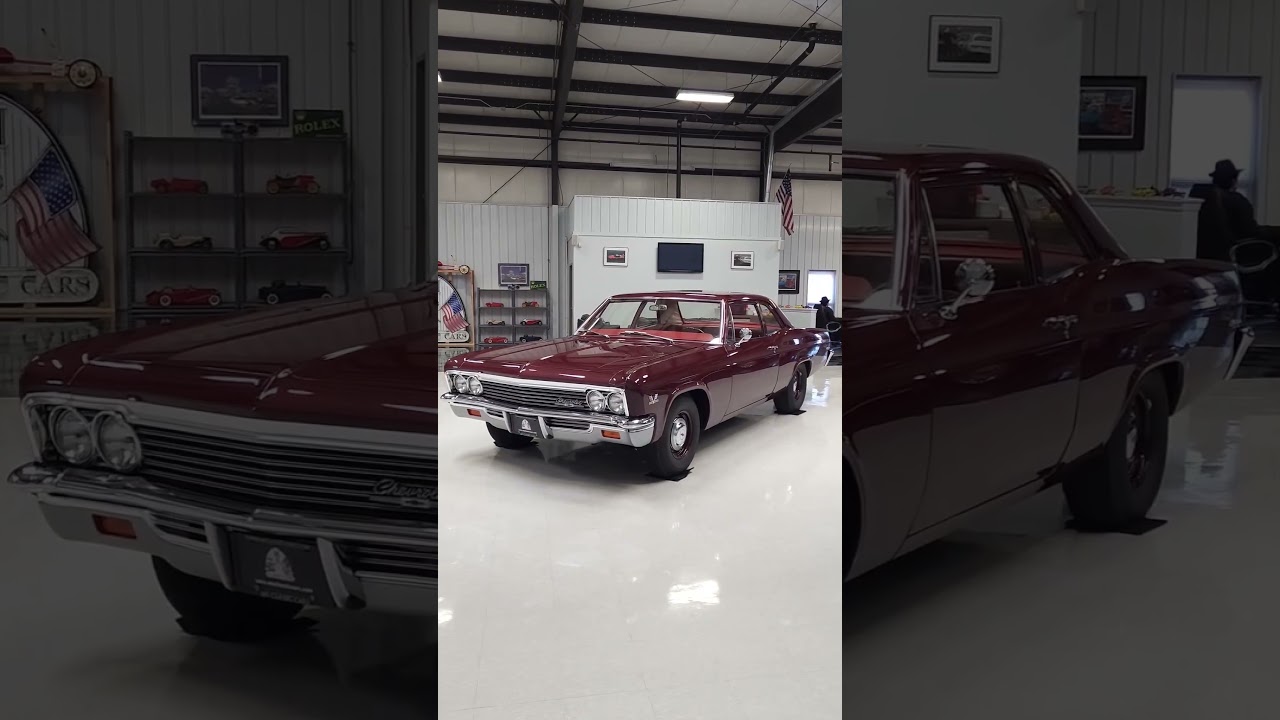 562HP 1966 Chevy Biscayne #hotrod #classiccars #restomod #chevrolet #sleeper #bigblock