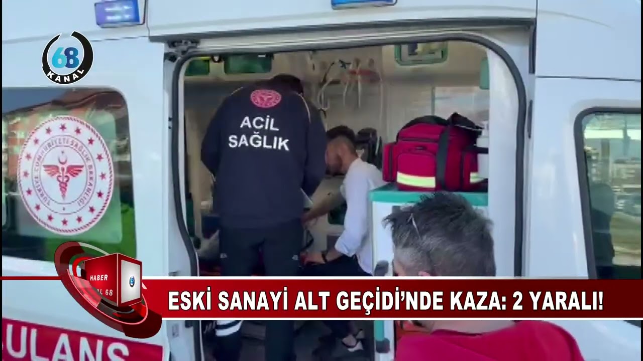 Eski Sanayi Alt Geçidi’nde Trafik Kazası: 2 Yaralı!