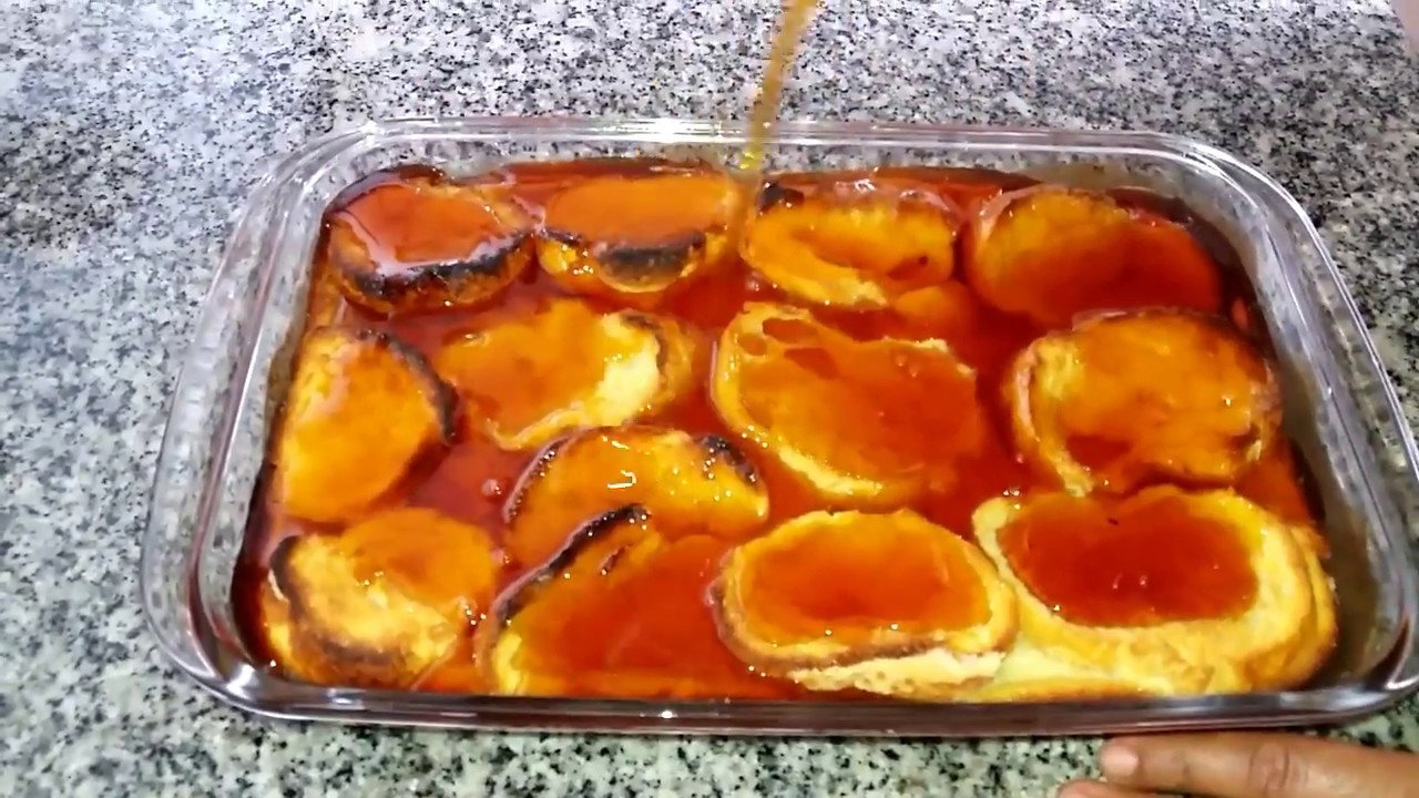 Pudim de pão sopa Dourada doce de pão o sabor do tempero do Rosário em Pirenópolis