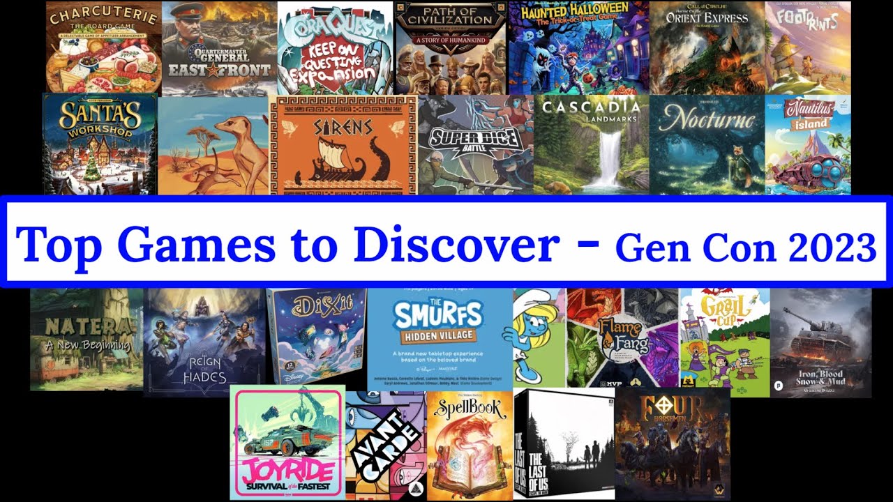 Top Games to Discover: Gen Con 2023