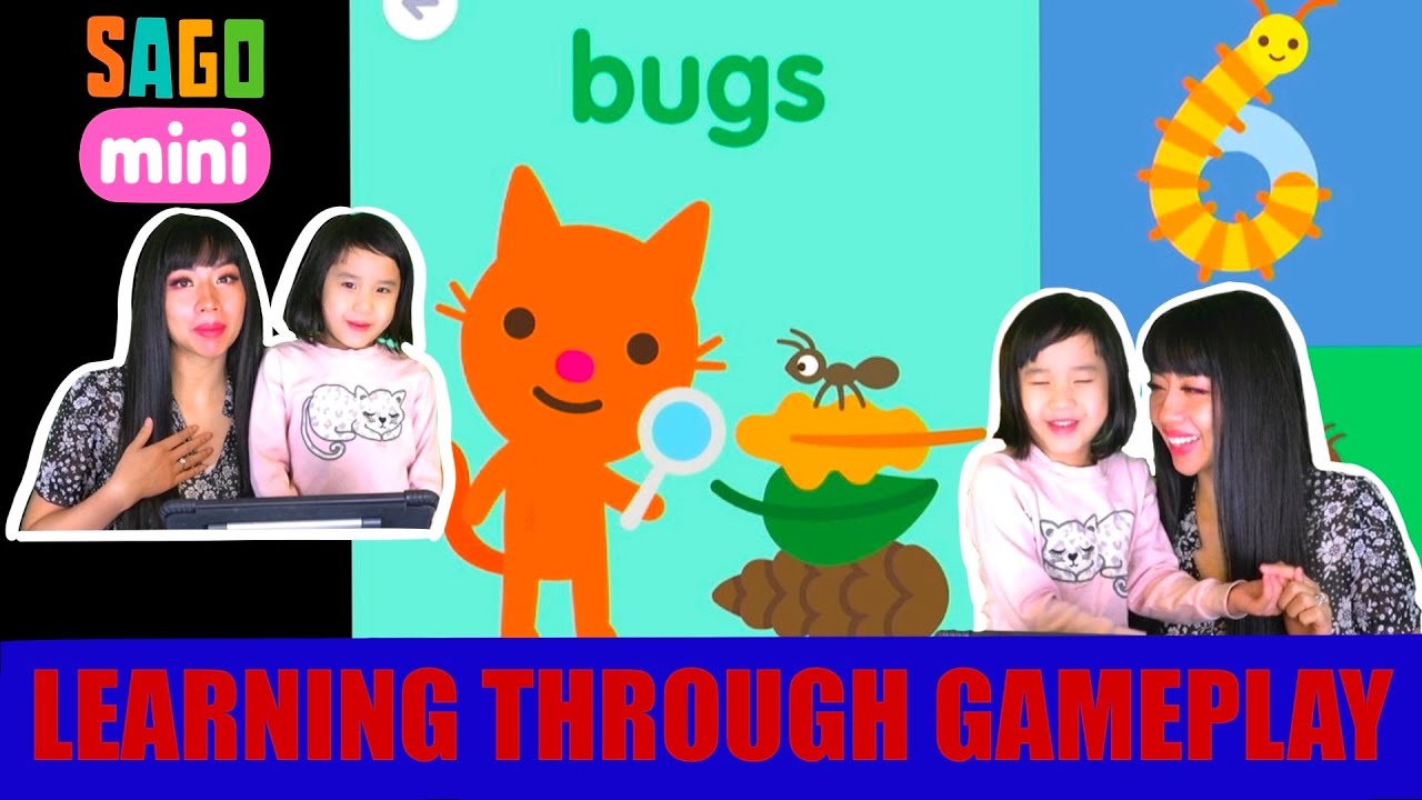 Sago Mini School bugs! Learn about bugs, colors, shapes, and more with Ella and Mommy