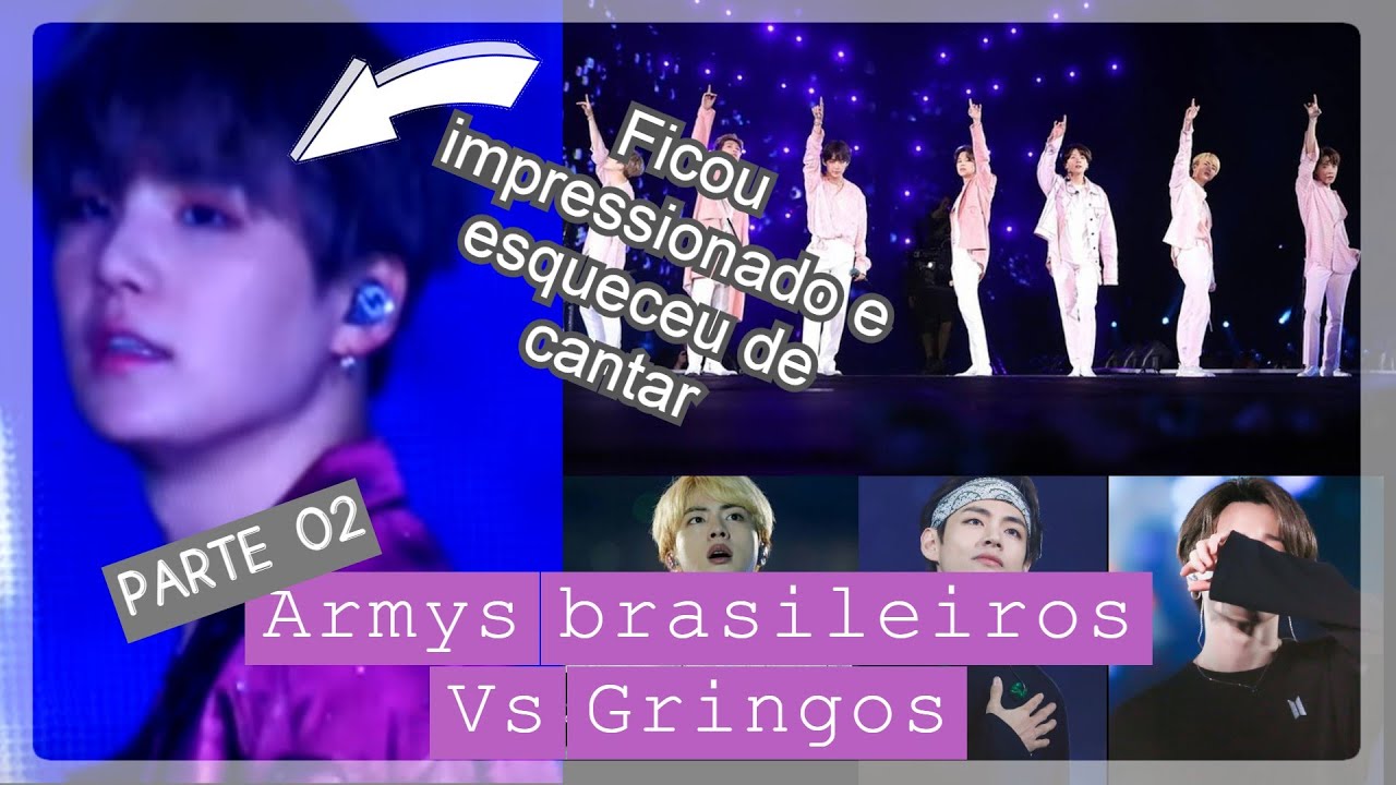 Armys brasileiros Vs Gringos - Part. 2 | BTS Speak Yourself World Tour 2019 *o melhor foi em Seesaw*