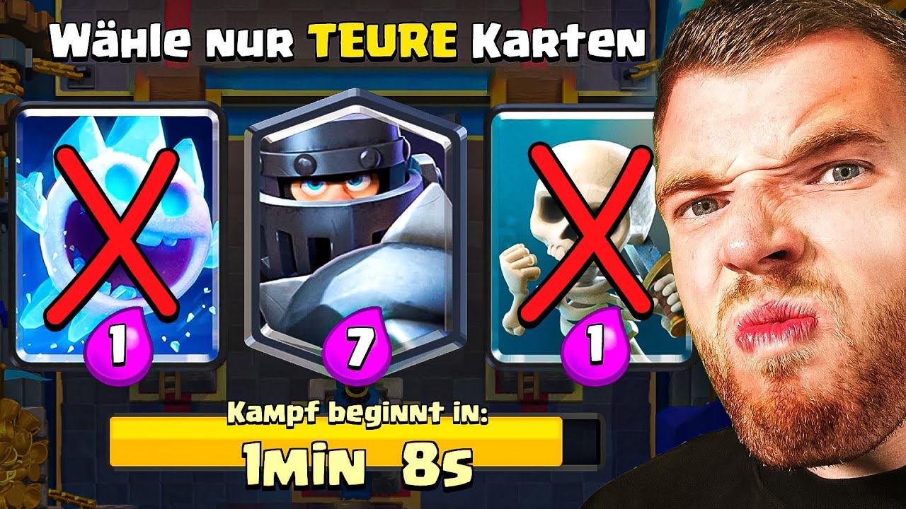 ❌🤑NUR TEURE KARTEN WÄHLEN im 3x AUSWAHL TURNIER... (Katastrophe) | Clash Royale Deutsch