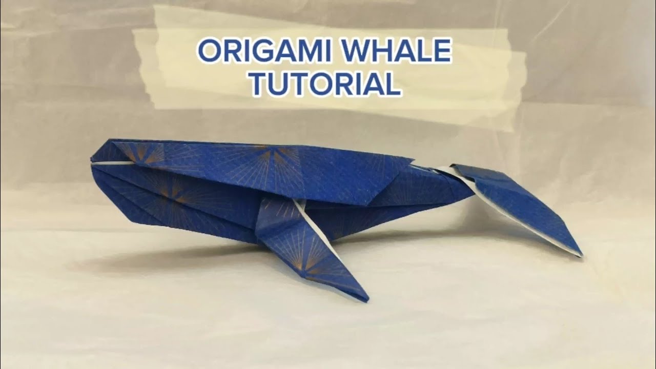 ORIGAMI WHALE Tutorial 🐋