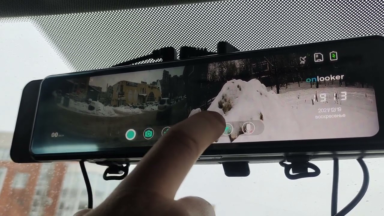 Обзор и отзыв на onlooker S6 зеркало регистратор
