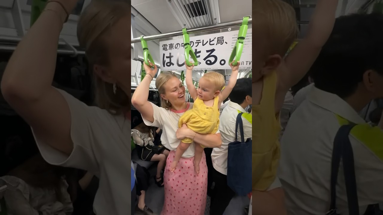 My Daughter on every train in Japan!