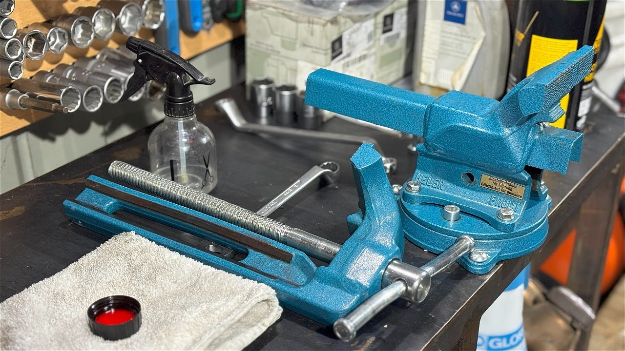 HEUER FRONT 120 Bench Vice Maintenance & cleaning (Heuer Front Wartung & Reinigung) #Schraubstock