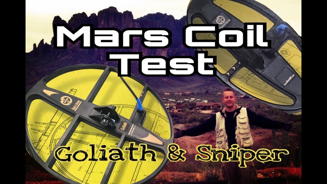 Test- MARS Goliath & Sniper Metal Detecting Coils for Garrett Minelab Makro/Nokta Whites Fisher XP