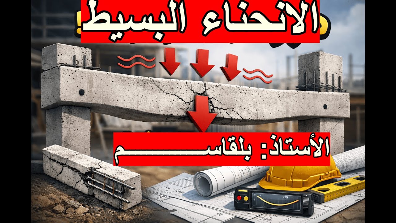#حل تمرين بالإنحناء البسيط