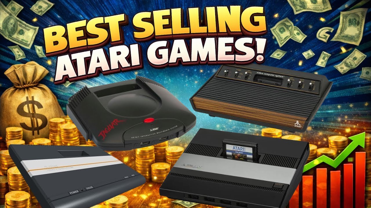 Топ-10 самых продаваемых игр Atari, охватывающих 4 поколения!