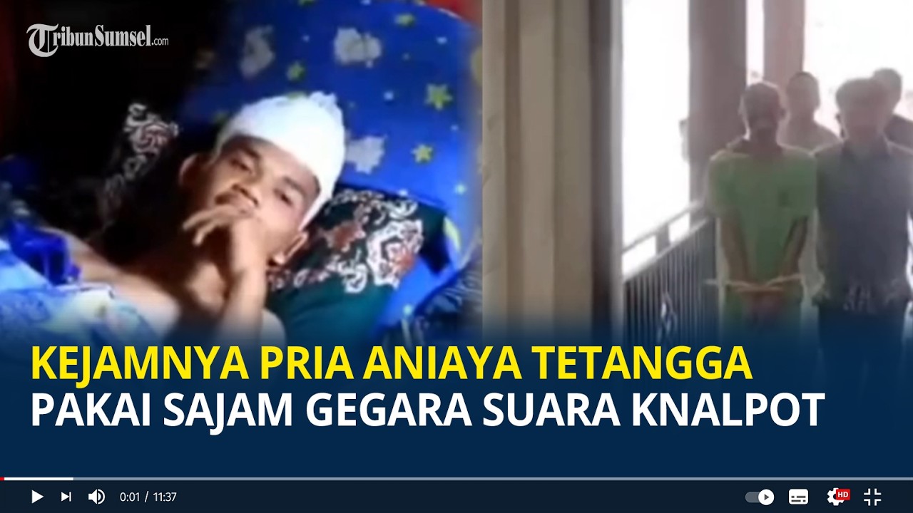 Kejamnya Pria Aniaya Tetangga Pakai Sajam Gegara Suara Knalpot, Bacok Hingga Luka Parah