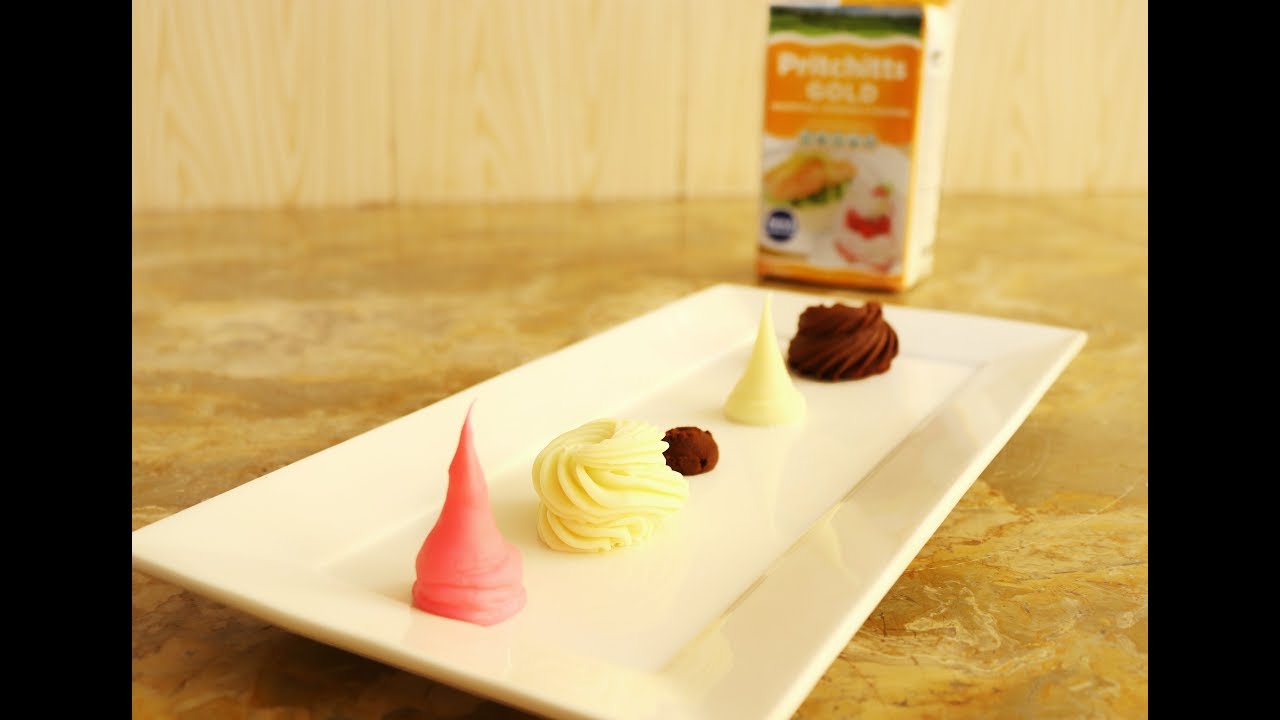 WHITE AND COLOURED GANACHE