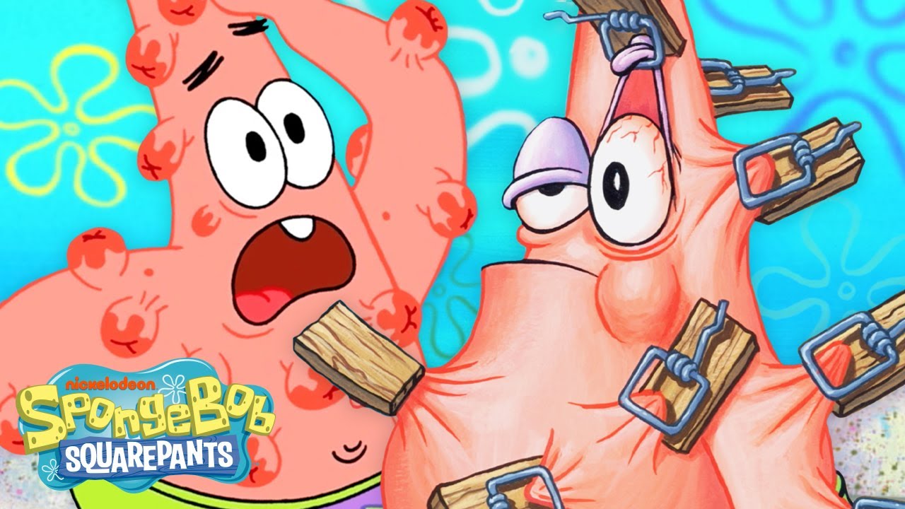 Patrick&rsquo;s Most Painful Fails! 😖 | 45 Minute Compilation | @SpongeBobOfficial