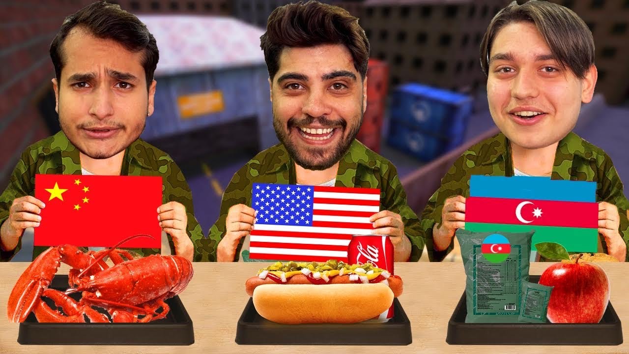 ÜLKELERİN ASKERİ YEMEKLERİNİ DENEDİK! 🍲🍤